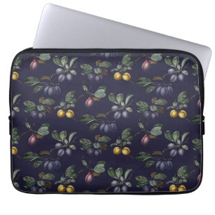 Vintage Birnen und Pflaumen Laptopschutzhülle