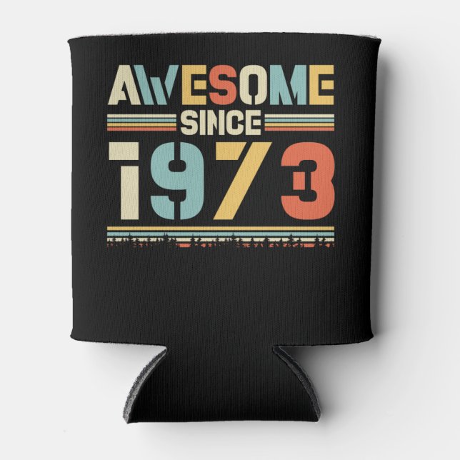 Vintage Birthday 1973 Dosenkühler (Vorderseite)