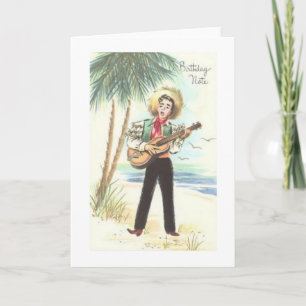 Vintage Birthday Greeting Card Karte