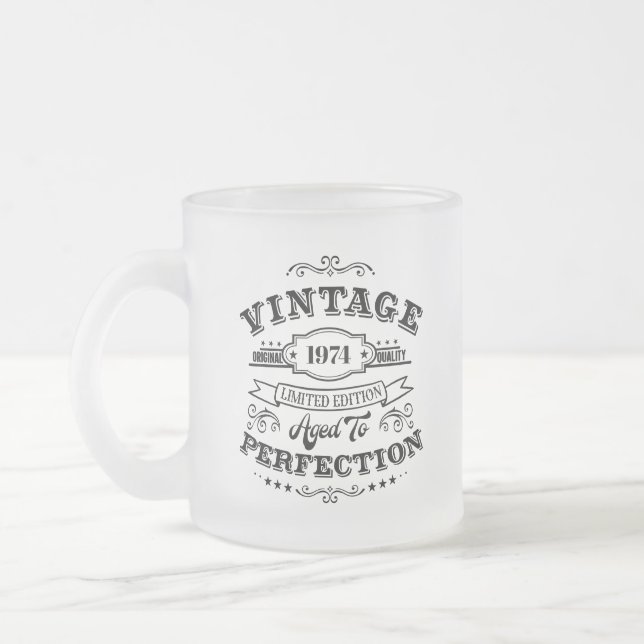 Vintage bis perfekte Mattierte Tasse (Links)