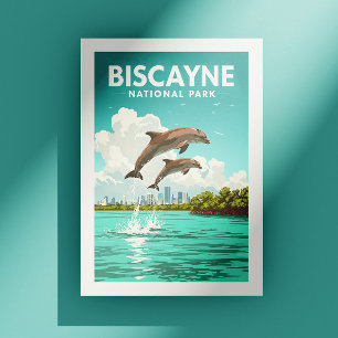 Vintage Biscayne Nationalpark Postkarte