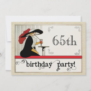 Vintage Bistro Custom Women Geburtstag Personalisi Einladung