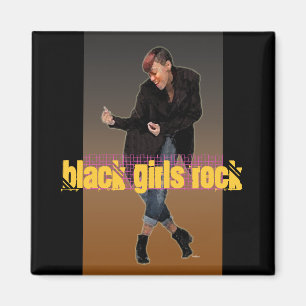 Vintage Black Girls Rock Magnet