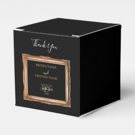 Vintage Black & Gold-Hochzeit Geschenkschachtel