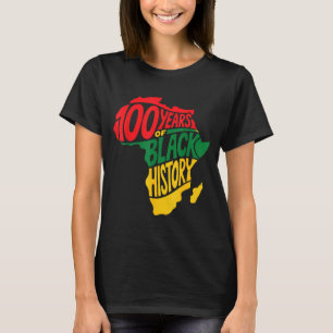 Vintage Black History Month 100 Kunstwerk T-Shirt