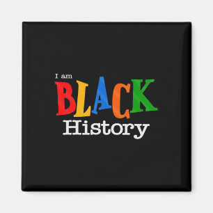 Vintage Black History Month T-Shirt Faust Frauen M Magnet
