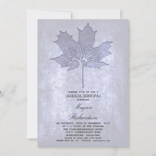 Vintage-Blatt-Baum romantische Brautparty Einladung
