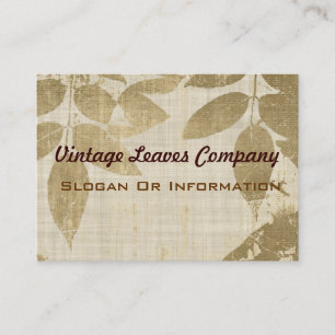 Vintage Blätter-Geschäfts-Karten Visitenkarte
