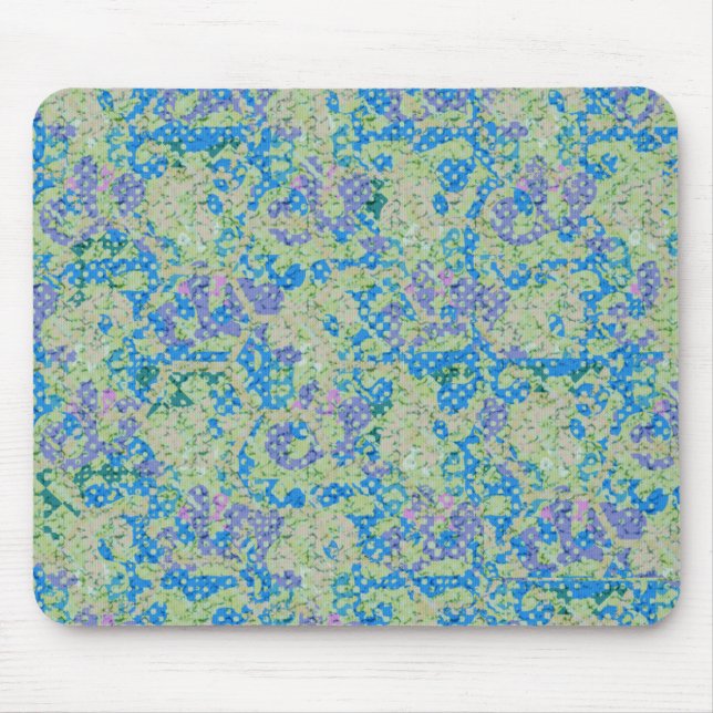 Vintage Blau-Mauspad Mousepad (Vorne)