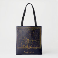 Vintage Blau Schütze-Zodiac Astrologie-Sternzeiche