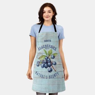 Vintage Blaubeere – Botanisches Obst  Schürze