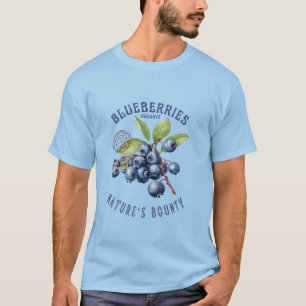 Vintage Blaubeere – Botanisches Obst T-Shirt