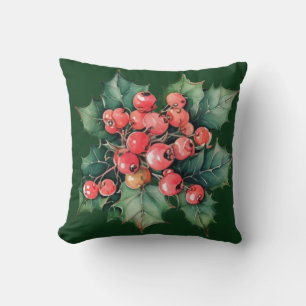 Vintage Blaubeeren Kissen
