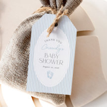 Vintage Blaue Baby Fußabdrücke Junge Baby Shower