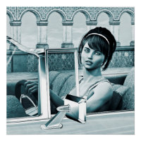 Vintage-Blaue-Glamour-Frauenporträt-Kunst