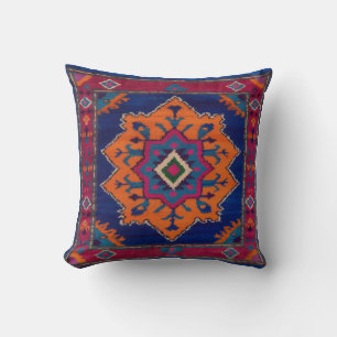 Vintage Blaue Kilim Krummkissen: Zeitlos elegant Kissen