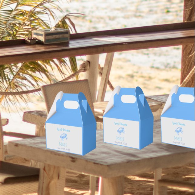 Vintage blaue Krabbe für Hochzeiten Geschenkschachtel (Von Creator hochgeladen)