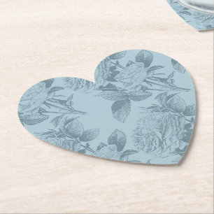 Vintage blaue Rose Untersetzer