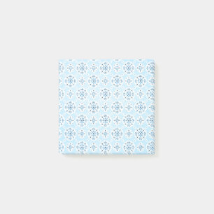 Vintage Blaue Tapete Post-it Klebezettel