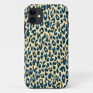 Vintage blaue Textur von Leopard Case-Mate iPhone Hülle