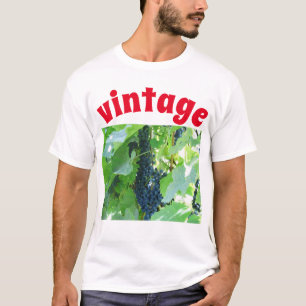 Vintage blaue Trauben T-Shirt