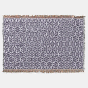 Vintage Blaue Türkische Rosetten-Geometrie-Grafik Decke