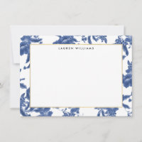 Vintage blaue und weiße florale Flachbildschirme