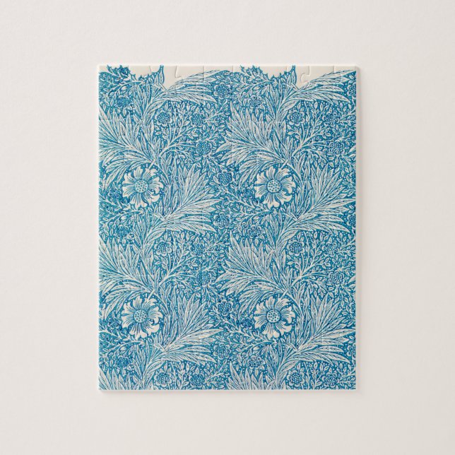 Vintage Blauer Marigold Puzzle (Vertikal)