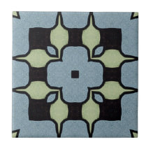 Vintage blaugrüne Geometrie