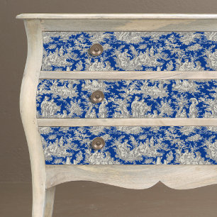 Vintage bläulich dunkelblaue Jouilette Seidenpapier