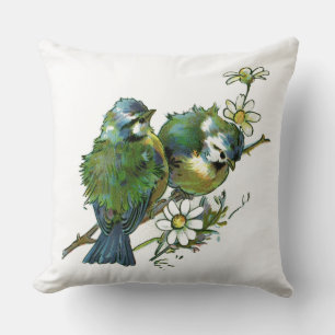Vintage Blauwild Kissen