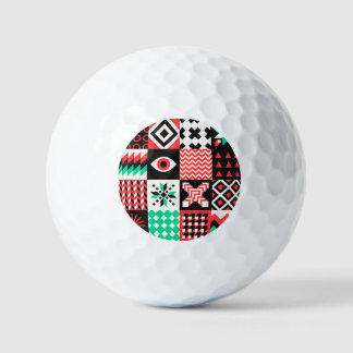 Vintage Blockformen Abstrakter Hintergrund. Golfball