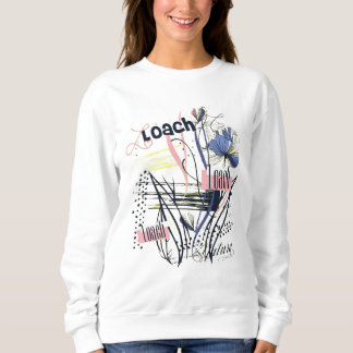 Vintage Bloom Abstract Garden Floral Chaos Wild Pe Sweatshirt
