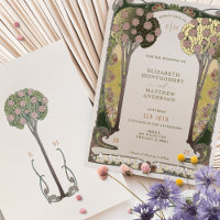 Vintage Bloom Bäume der Liebe viktorianische Hochz