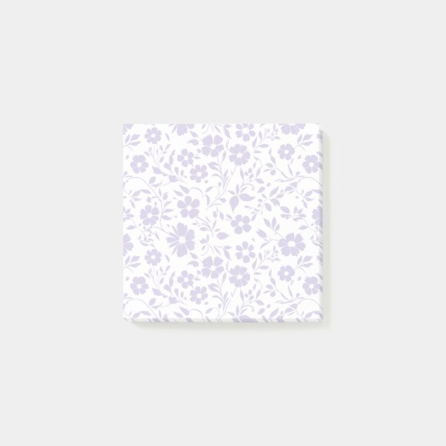 Vintage Bloom Dusty Lavender - Neutral Post-it Klebezettel (Vorderseite)