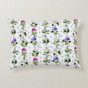 Vintage Bloom Natürlich Rosa Lila Floral Botanisch Dekokissen