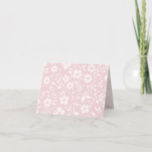Vintage Bloom Neutral - Rosa Dankeskarte