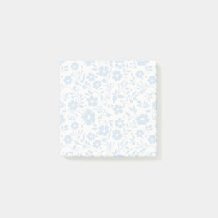 Vintage Bloom Powder Blue - Neutral Post-it Klebezettel