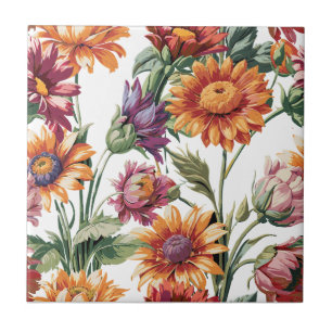 Vintage Blossom Keramik Tile Fliese
