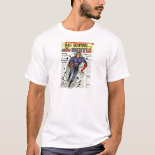 Vintage Blue Beetle Comic Book Superheld T-Shirt