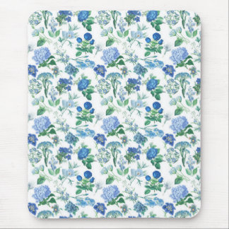 Vintage Blue Flowers Notebook Mousepad