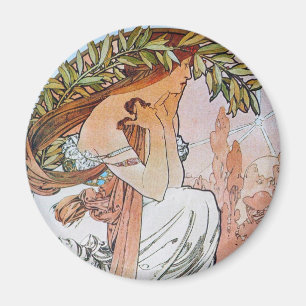 Vintage Blue Moon Goddess Magnet