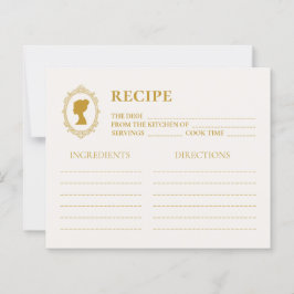 Vintage Blue Regency Cameo Bridal Shower Recipe