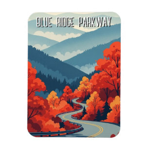 Vintage Blue Ridge Parkway Souvenir Magnet