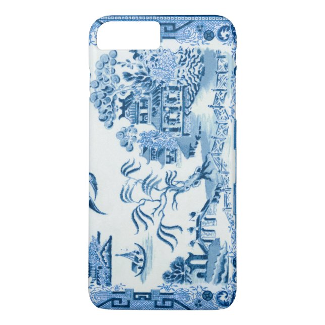 Vintage Blue Willow Case-Mate iPhone Hülle (Rückseite)