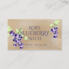 Vintage Blueberries Business Card Visitenkarte