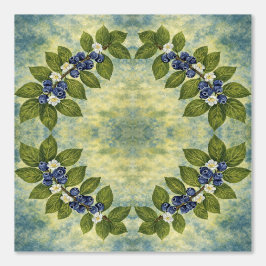 Vintage Blueberry Wreath Wallpaper Tapete