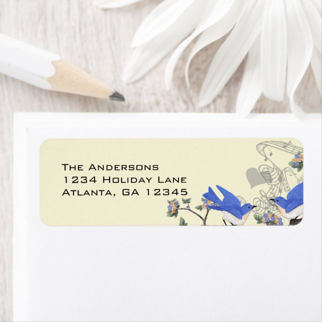 Vintage Bluebird-Labels Felt #2 (Insitu)