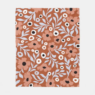 Vintage Blume: abstrakter Hintergrund. Fleecedecke