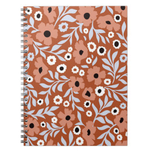 Vintage Blume: abstrakter Hintergrund. Notizblock